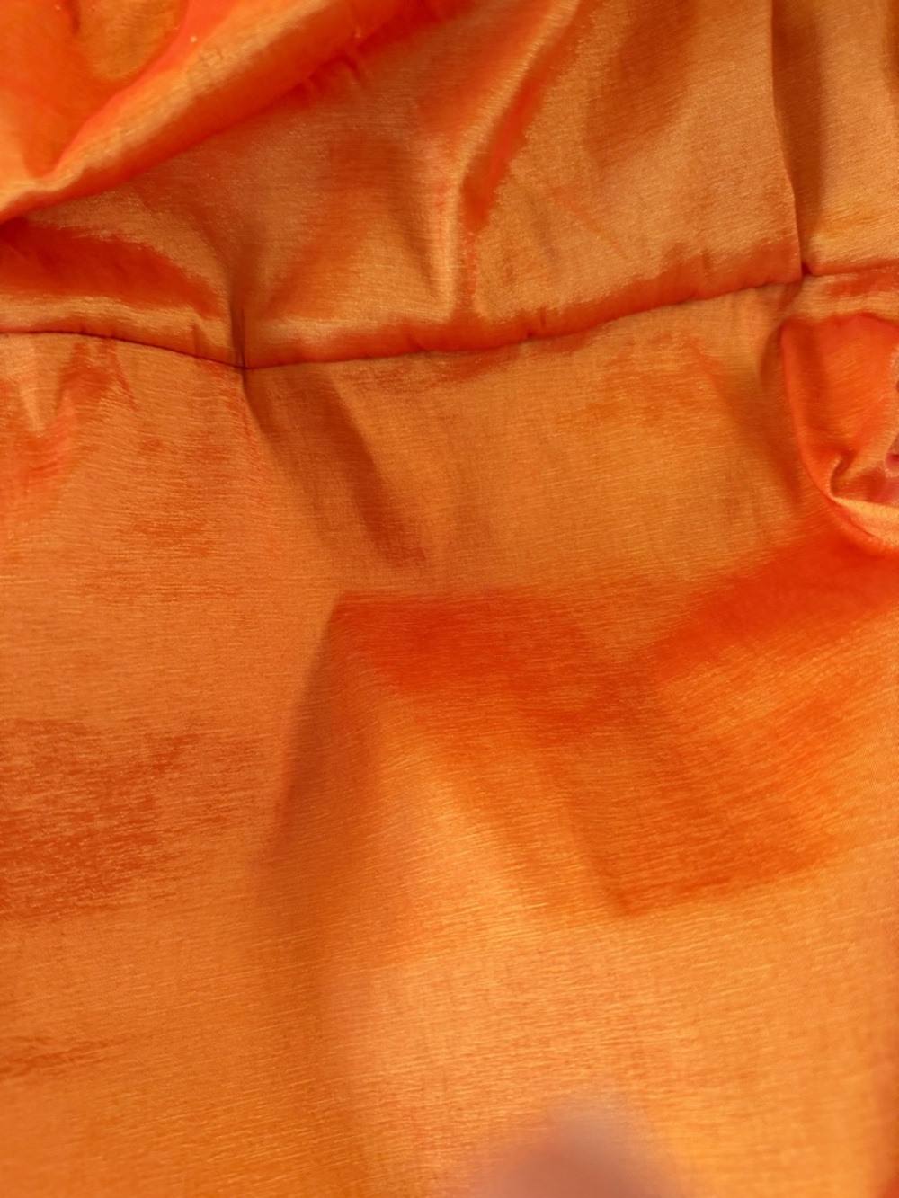 Lovers + Friends Orange Satin Puff-Sleeve Mini - Picture 5 of 6
